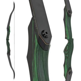AUSSTELLUNGSSTÜCK | JACKALOPE Crystal - JLS - 62 Zoll - 30 lbs - Recurvebogen | Farbe: Green