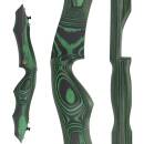 AUSSTELLUNGSST&Uuml;CK | JACKALOPE Crystal - JLS - 62 Zoll - 30 lbs - Recurvebogen | Farbe: Green