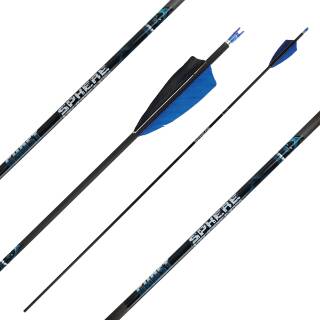 Complete arrow | SPHERE Ghost 4.2 - Carbon - Natural feathers | Spine: 700 | Length: 28 inch