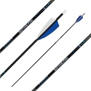 Complete arrow | SPHERE Ghost 6.2 - Carbon - Natural feathers | Spine: 800 | Length: 32 inch