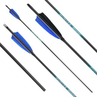 Komplettpfeil | SPHERE Hunter Pro - Carbon - Naturfedern | Spine: 500 | Länge: 32 Zoll