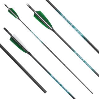 Complete arrow | SPHERE Hunter Pro - Carbon - Natural feathers | Spine: 600 | Length: 30 inch