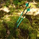 Complete arrow | SPHERE Hunter Pro - Carbon - Natural feathers | Spine: 800 | Length: 32 inch