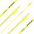 Complete arrow | SPHERE Lumos 4.2 - Neon Gelb - Carbon - Natural feathers | Spine: 700 | Length: 30 inch