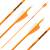 Complete arrow | SPHERE Lumos 6.2 - Neon Orange - Carbon - Natural feathers | Spine: 350 | Length: 30 inch