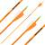 Complete arrow | SPHERE Lumos 6.2 - Neon Orange - Carbon - Natural feathers | Spine: 400 | Length: 30 inch