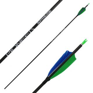 Komplettpfeil | SPHERE Pioneer 4.2 - Carbon - Naturfedern | Spine: 500 | Länge: 28 Zoll