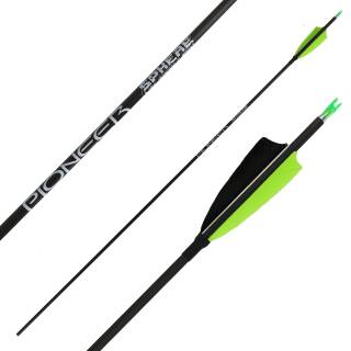 Complete arrow | SPHERE Pioneer 4.2 - Carbon - Natural feathers | Spine: 600 | Length: 30 inch
