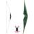 EXHIBITION PIECE | JACKALOPE - Malachite+ - 60 inches - Hybrid Bow - 50 lbs | Right Hand