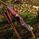 2nd CHANCE | JACKALOPE - Red Beryl Hunter - 58 Inches - 30 lbs - Speed - Take Down Recurve Bow | Right Hand