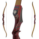 2nd CHANCE | JACKALOPE - Red Beryl Hunter - 58 Inches - 30 lbs - Speed - Take Down Recurve Bow | Right Hand