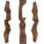 2nd CHANCE | Riser | SPIDERBOWS - Hawk - Competition - SWS - 15 Inches - Brown | Right Hand