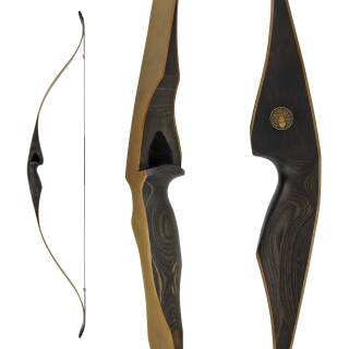 2nd CHANCE | JACKALOPE Moonstick Carbon | 50 Zoll - 45 lbs | One Piece Recurvebogen | Rechtshand