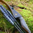 2nd CHANCE | JACKALOPE Moonstick Carbon | 50 Zoll - 45 lbs | One Piece Recurvebogen | Rechtshand