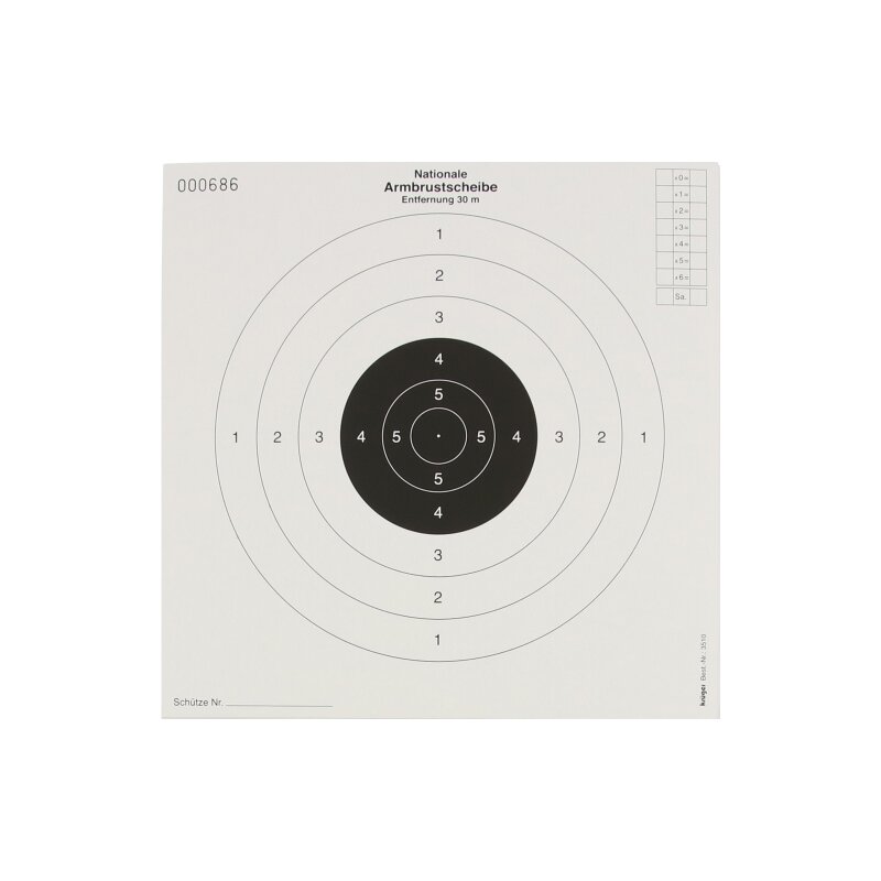 National Crossbow Target Face - 30 m