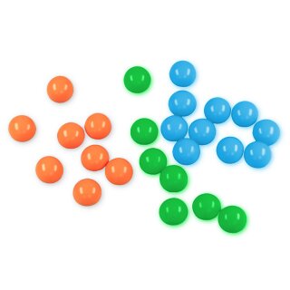 Colored Balls for Slingshots - Ø 17mm - 25 Pieces