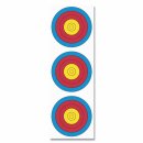 FITA Bow Target Face - 3 Spots, vertical - Traffic Light...