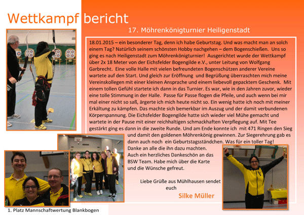 Möhrenkönigturnier in Heiligenstadt