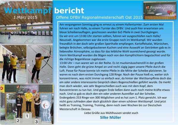 Offene DFBV Regionalmeisterschaft Ost 2015 - Silke Müller