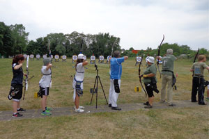 Recurveschützin Annedore Röbisch auf der Landesmeisterschaft in Rostock