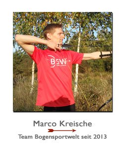 Bogenläufer Marco Kreische bei der BogenSportWelt.de