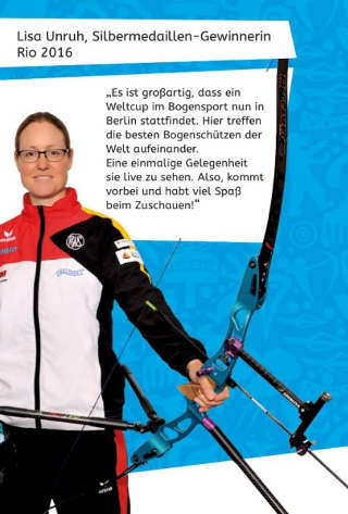 Lisa Unruh freu sich auf zahlreiche Zuschauer beim Archery World Cup in Berlin