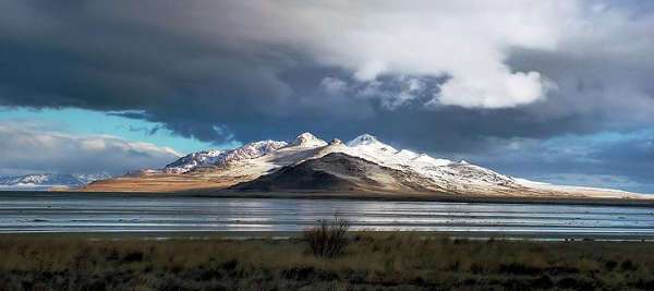 Der große Salzsee von Salt Lake City