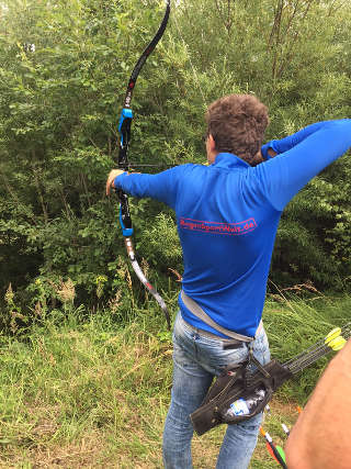 Daniel Eisele bei der Bowhunterliga in Landsberg am Lech Daniel Eisele bei der Bowhunterliga in Landsberg am Lech