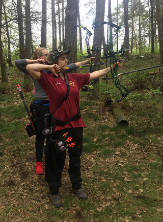 Justine Kroll im Auszug bei der Bezirksmeisterschaft Fita Feld NWDSB