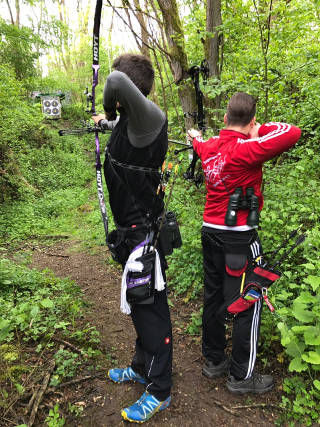 Nils Noack und Adrian Hotz bei der KM in Karlsruhe