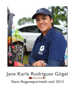 Jane Karla Rodrigues Gögel ist Compoundschützin im Team BogenSportWelt.de