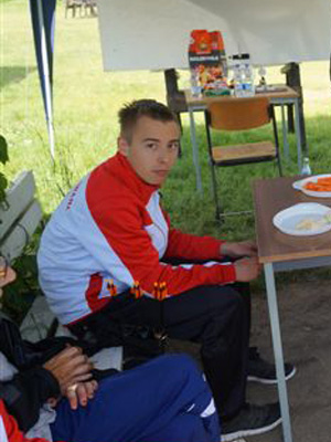 Recurveschütze Tim Stübner beim Landeskader- und Sichtungstraining des BBSV in Strausberg 2015