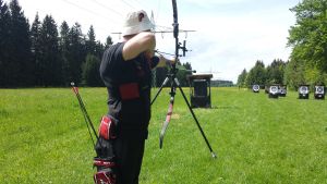 Recurveschütze Stefan Voß bei der Gaumeisterschaft WA720 2015