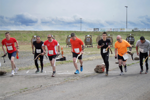 Bogenläufer Marco Kreische bei der Hessischen Bogenlaufmeisterschaft in Birnbach 2015