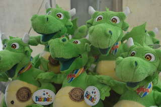 Die putzigen EBHC-Maskottchen waren ebenfalls am Start Die putzigen EBHC-Maskottchen waren ebenfalls am Start