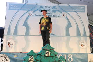 Auch Hannes Hecht errang die Goldmedaille und ist damit Europameister 2018 Auch Hannes Hecht errang die Goldmedaille und ist damit Europameister 2018