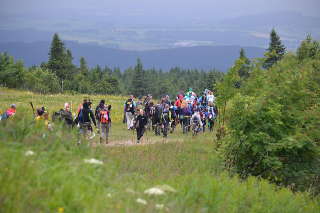 Gruppenwanderung durch die Berge...