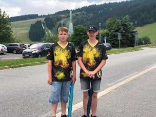 Marten und Hannes Hecht in Oberwiesenthal Marten und Hannes Hecht in Oberwiesenthal