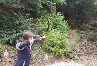 Annika Rennett in Aktion auf dem Freilichtbühnen 3D-Turnier in Mühlheim a. d. Ruhr Annika Rennett in Aktion auf dem Freilichtbühnen 3D-Turnier in Mühlheim a. d. Ruhr