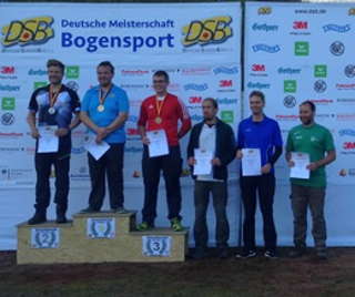 Die Top 6 der Recurve Herren auf der DM 3D DSB in Hinzweiler