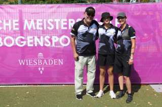 Annika Rennett mit ihren Eltern auf der DM Wiesbaden Annika Rennett mit ihren Eltern auf der DM Wiesbaden