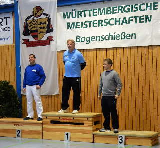 Auch unser Richard Klesmann erzielte Gold, mit dem Blankbogen