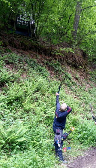 Ob bergauf oder bergab - langweilig wurde es nicht in Trier auf dem 41. Feldbogenturnier