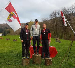 Franz Reinprecht setzte sich in Hallwang am 07.04. auf den 3. Platz